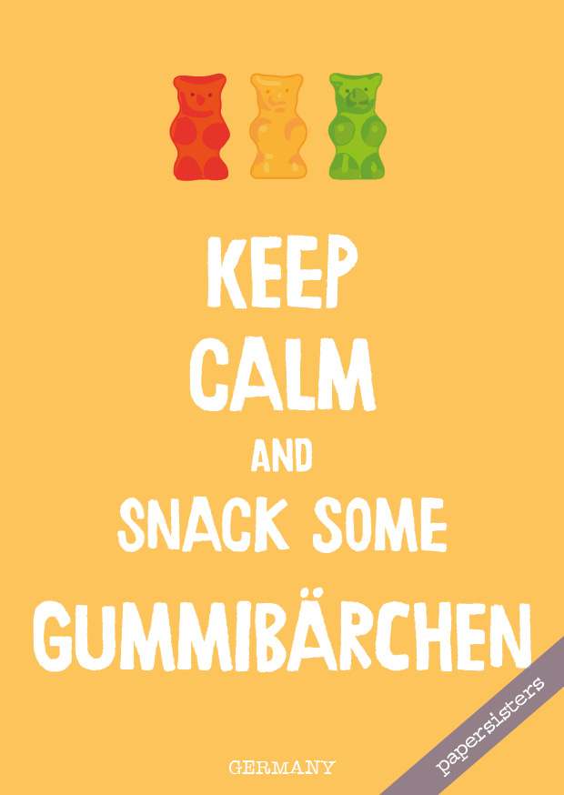 papersisters-Keep-calm-Gummib-rchen-Postkarte Keep calm Gummibärchen  - No.18