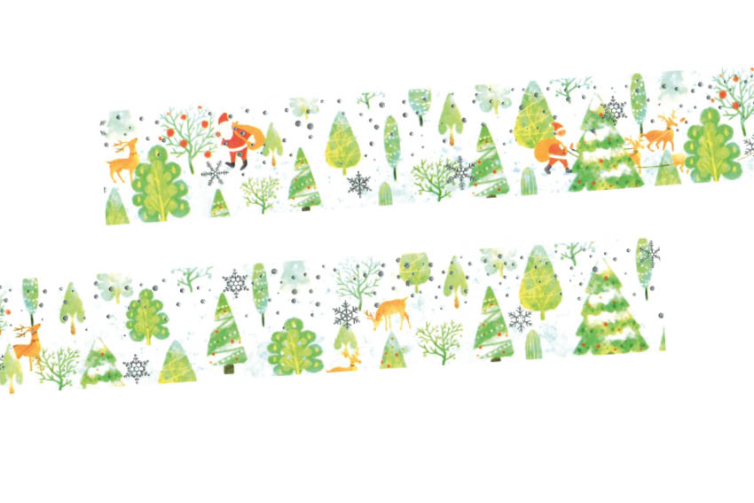 papersisters-Maskingtape-Glitter-Christmas-Forest-Detail