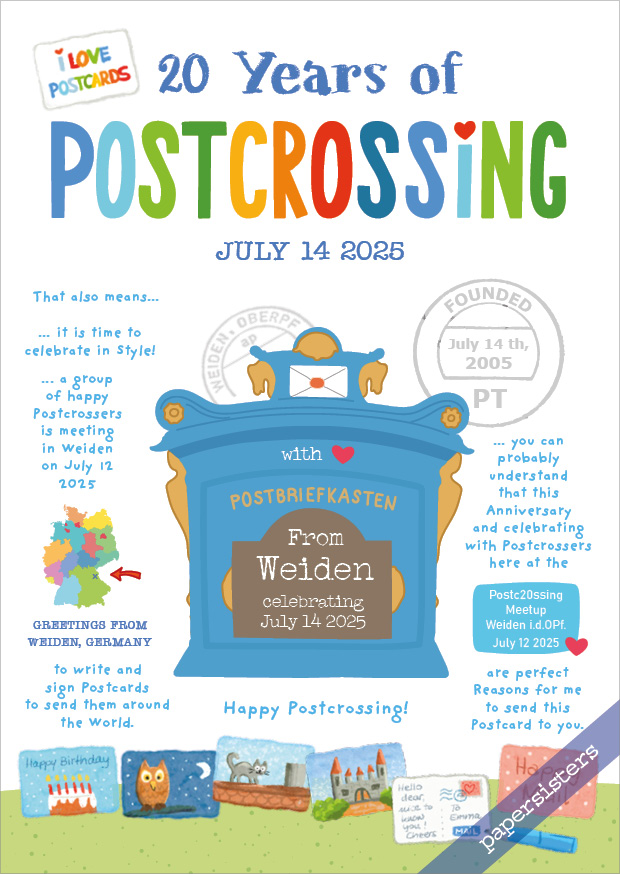 20 Years of Postcrossing - Special Edition Postc20ssing Meetup Weiden