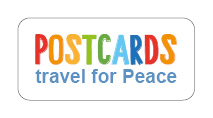 S* Sticker Postcards travel for Peace 30x14 5er
