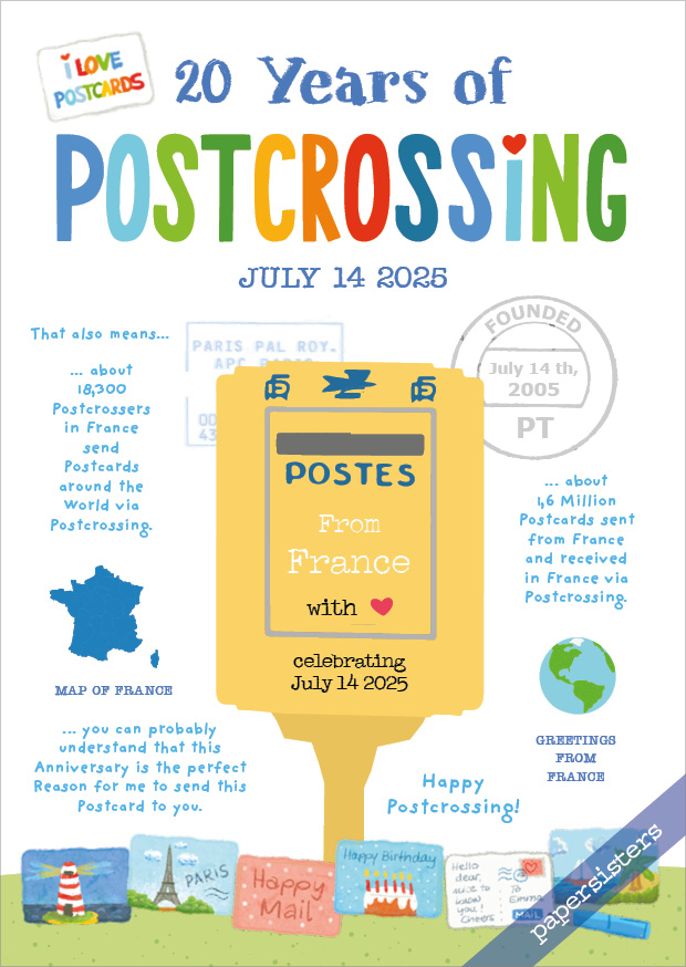 20 Years of Postcrossing FR