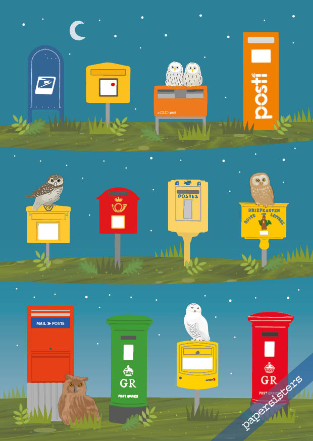 Owl Mailboxes