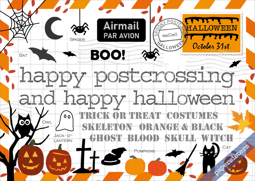 papersisters-Happy-Postcrossing-Halloween-HPC-postcard-Postkarte