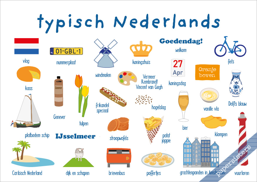 Postcard Typisch Nederlands Postcard Typisch Nederlands