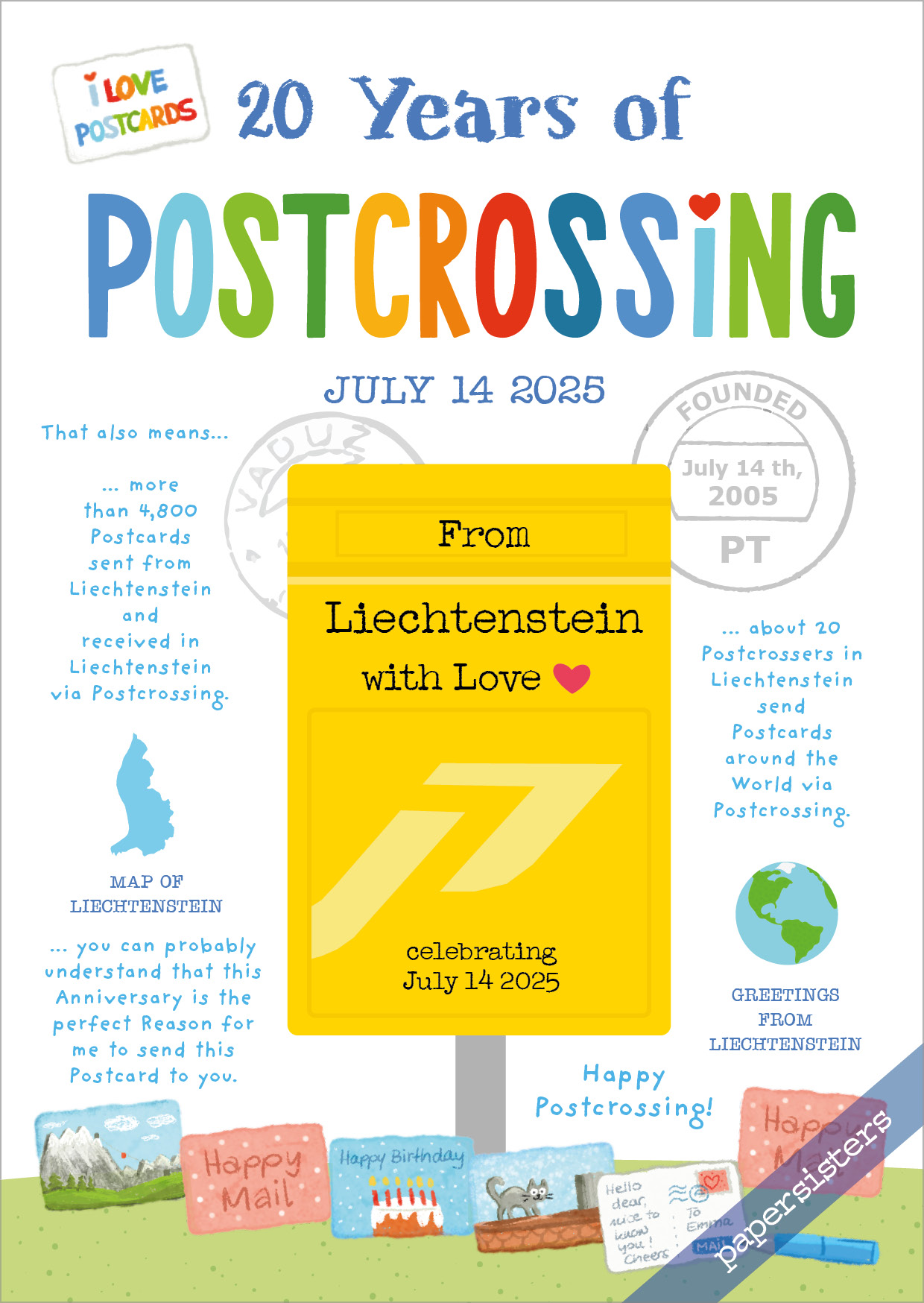 20 Years of Postcrossing LI