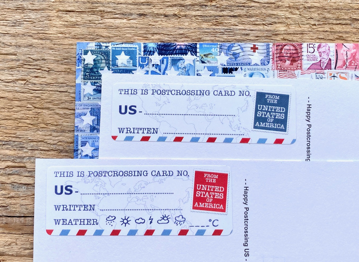 Postcard ID US Sticker Set 50 Stück