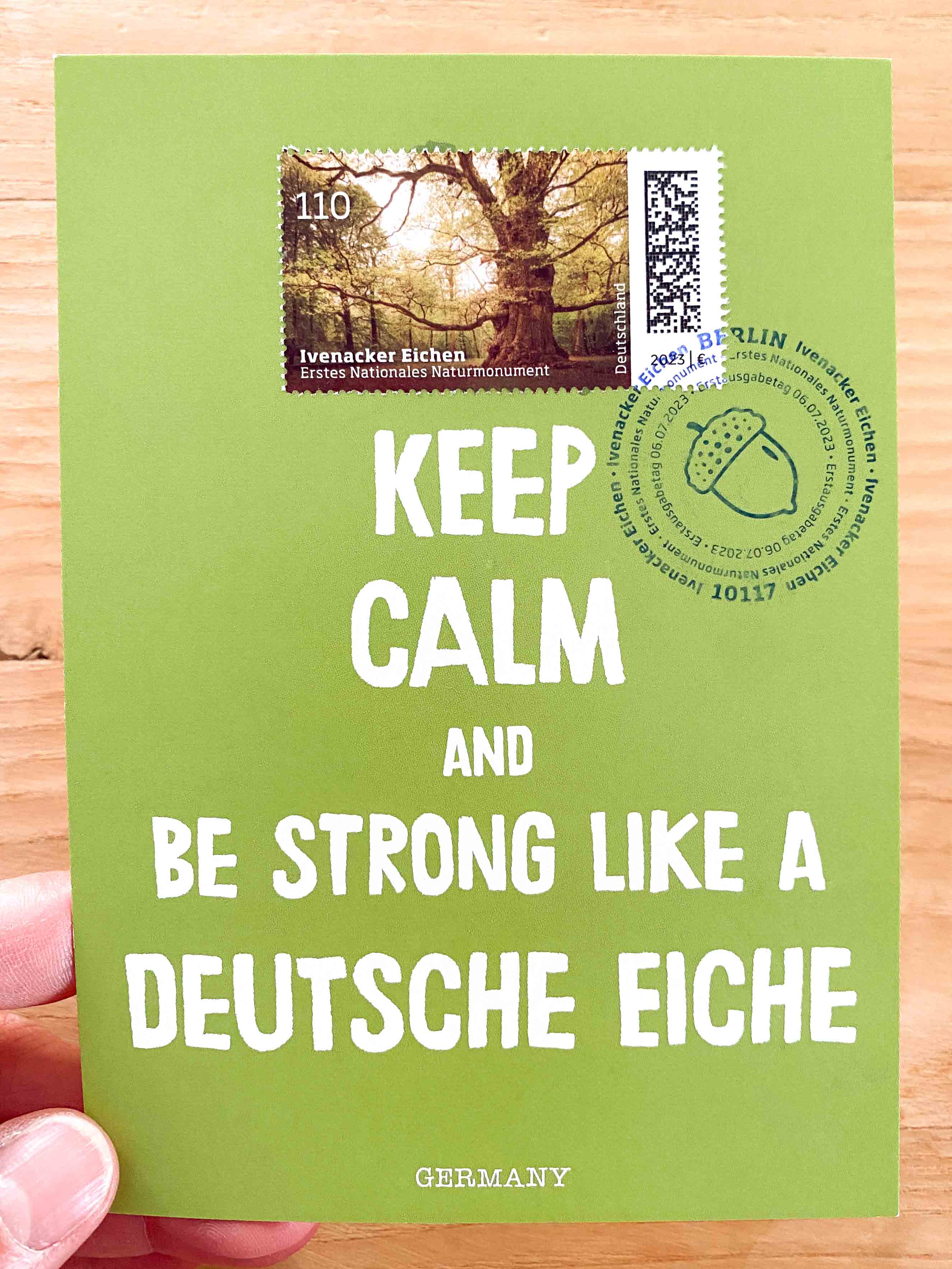 papersisters-Maximumcard-Maxikarte-Eiche-Oak
