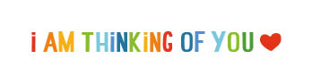 S* Sticker I am thinking of you 53x10 5er