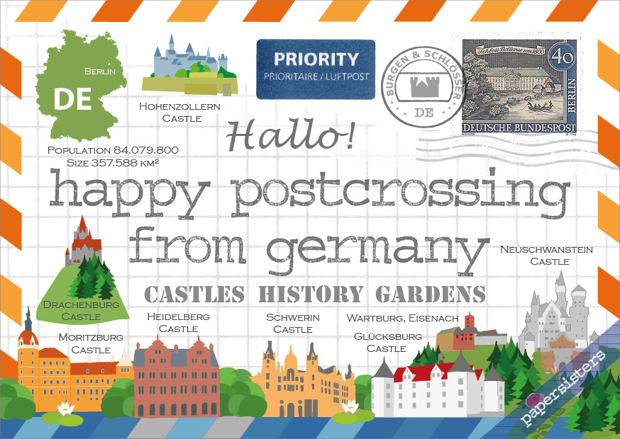 papersisters-Happy-Postcrossing-Germany-Deutschland-Postkarte-HPC-DE-VI Happy Postcrossing DE - 6th Edition