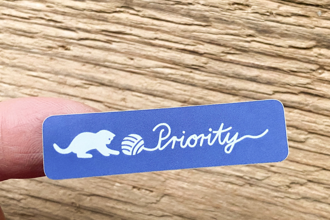 Priority Kitty Sticker Set 60 Stück