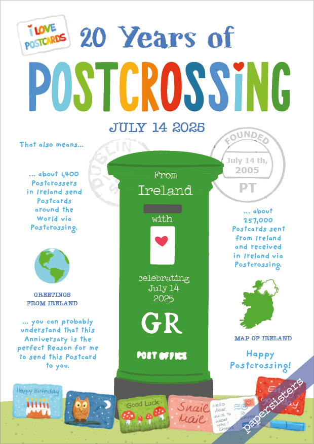 20 Years of Postcrossing IE