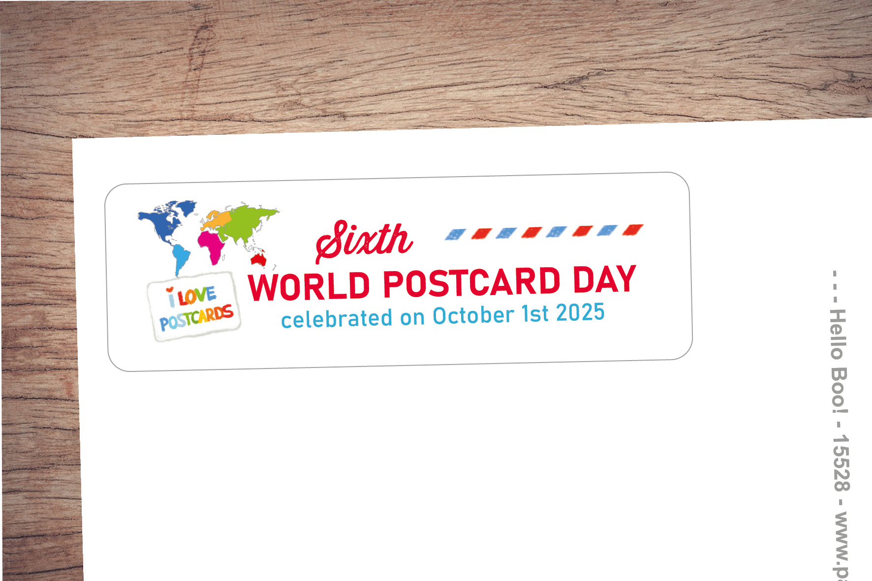 World Postcard Day 2025 Sticker Set