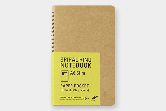 TRC Spiral Ring Notebook Paper Pocket 