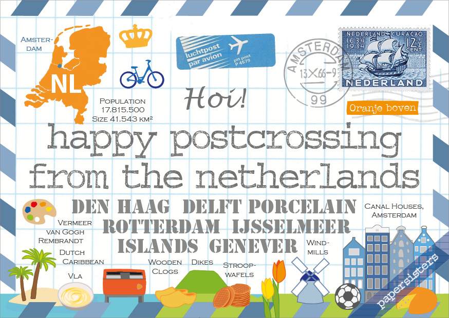 papersisters-Postcard-Happy-Postcrossing-from-the-Netherlands-HPC-NL-IV Happy Postcrossing NL - 4th Edition