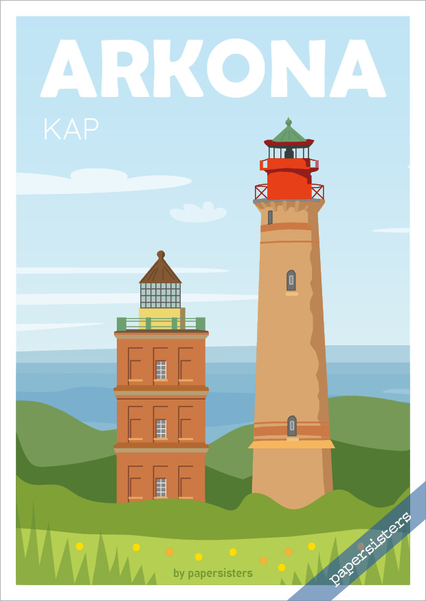 papersisters-Postkarte-Leuchtturm-Kap-Arkona