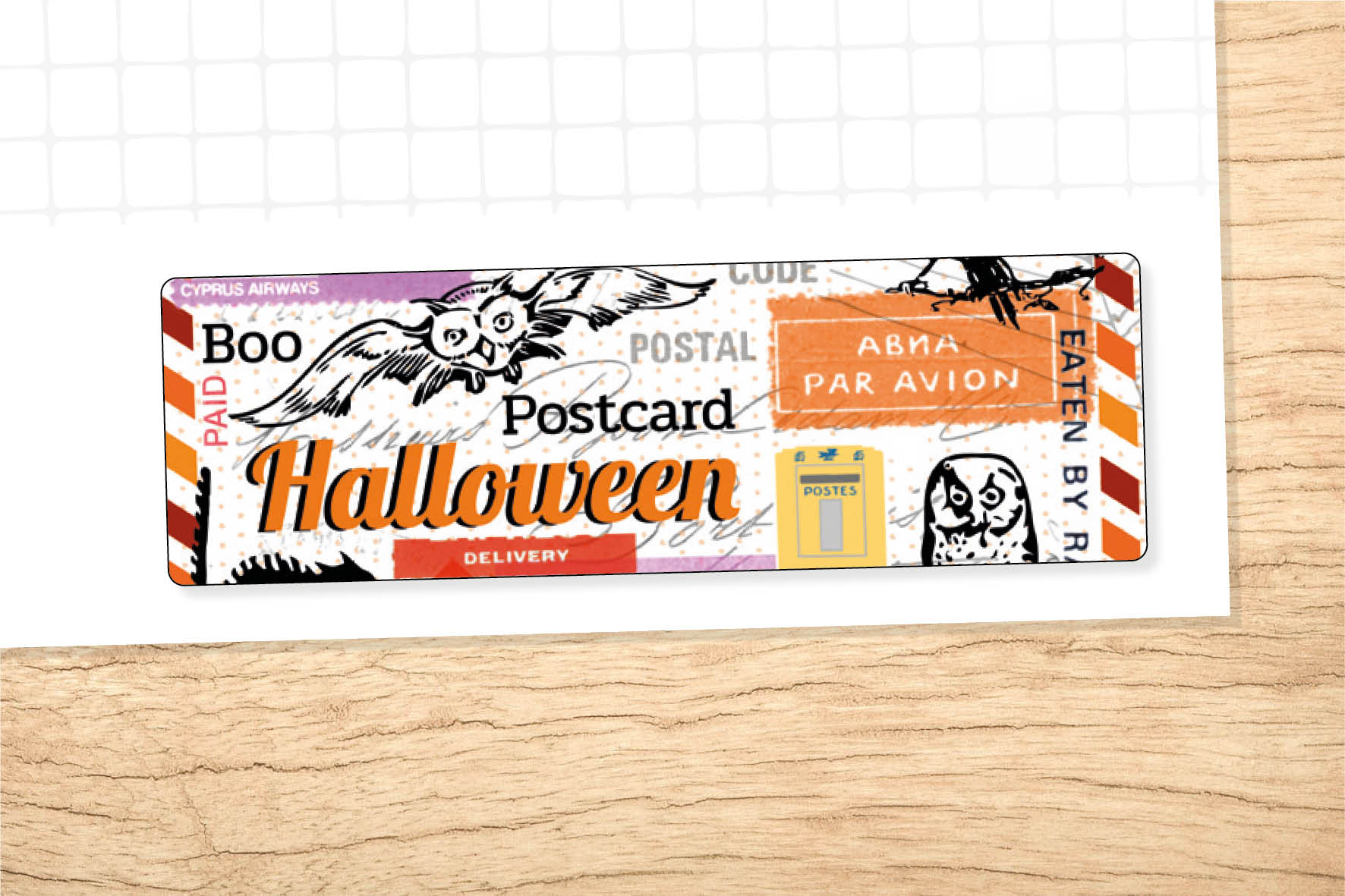 Halloween Mailart Sticker Set