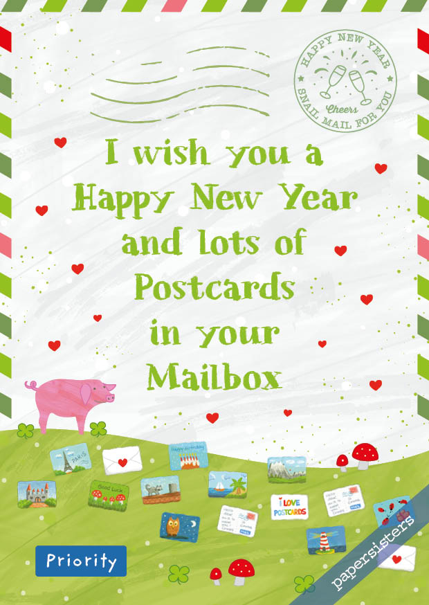 Happy New Postcard Year Happy New Postcard Year