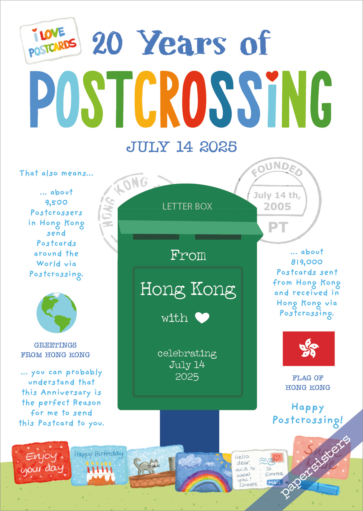 20 Years of Postcrossing HK
