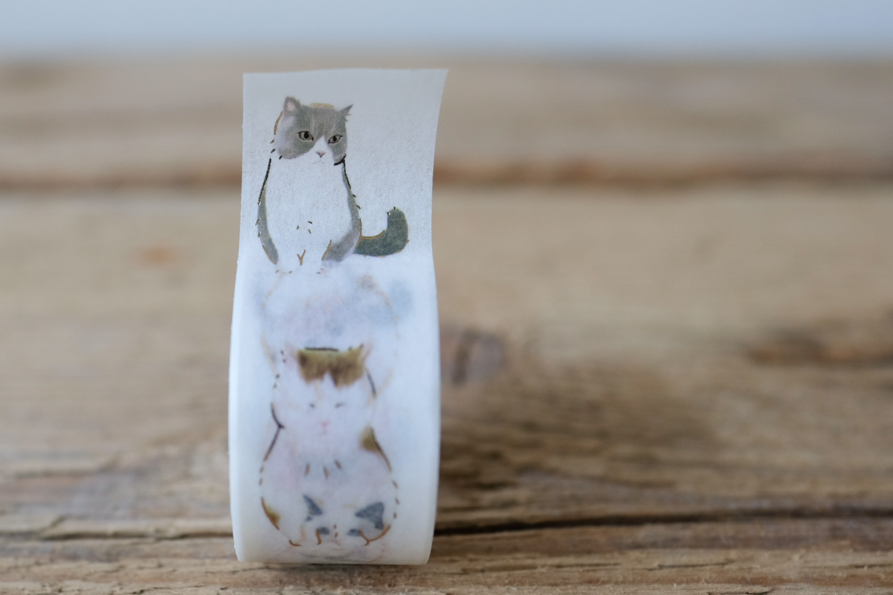 papersisters-Washi-Glitter-Seated-Cat-2