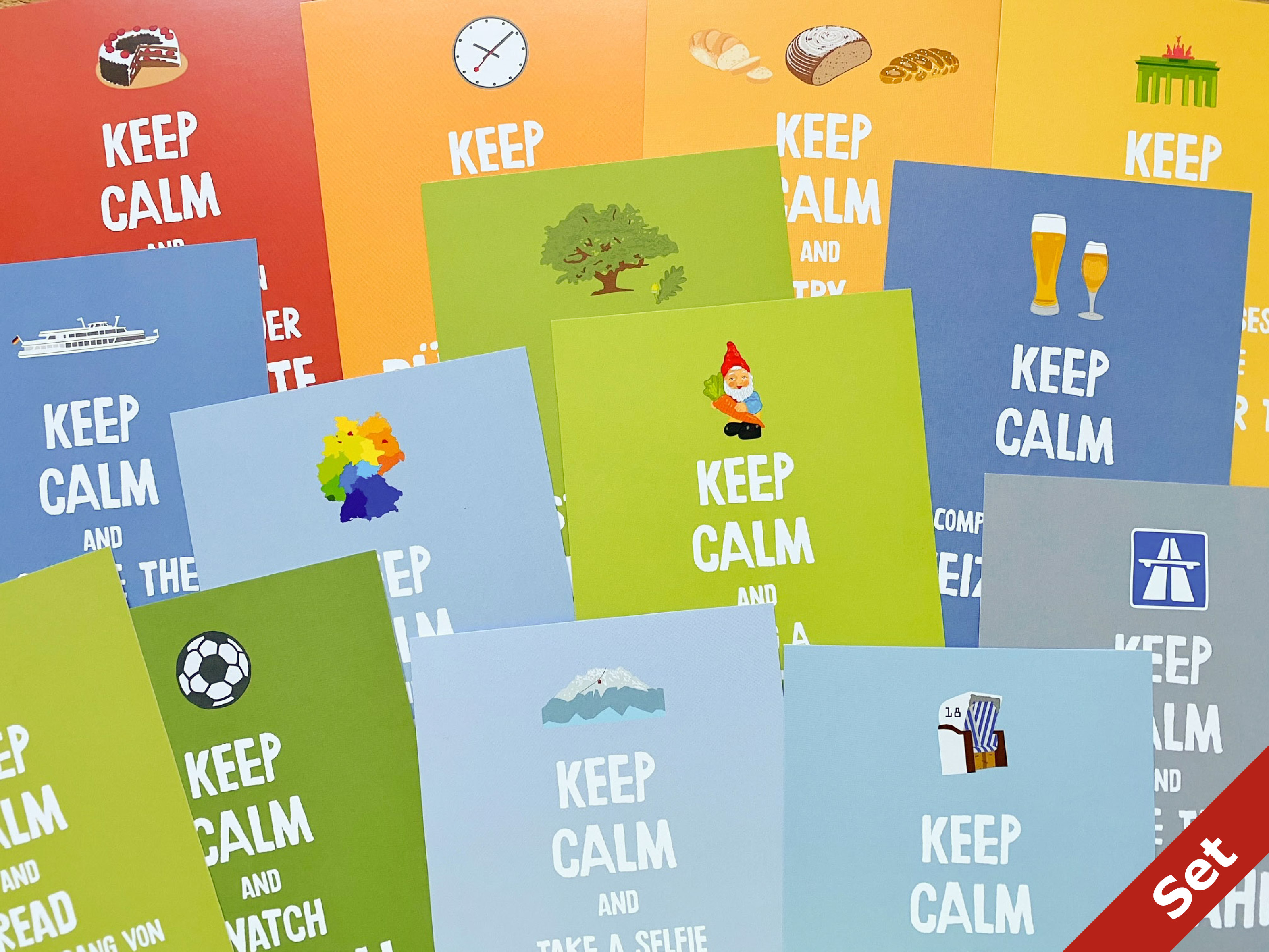 papersisters-Keep-calm-Postcard-Set-Discover-Deutschland-Germany