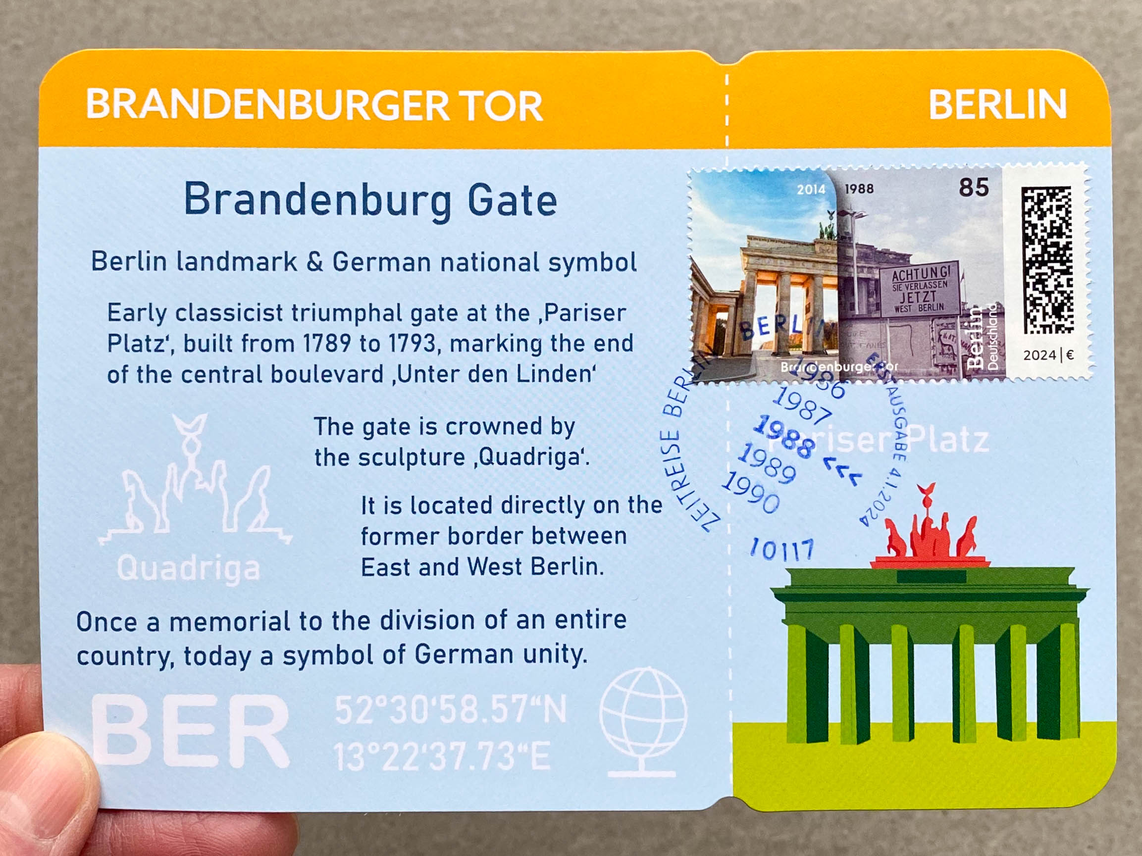 Maximumkarte Brandenburger Tor
