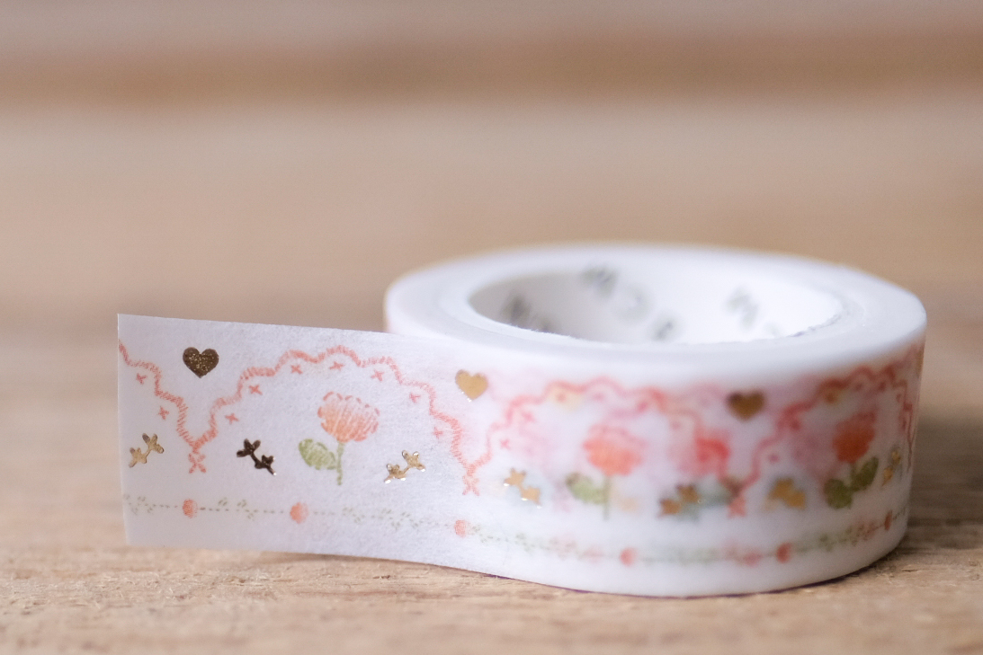 Masking Tape Embroidery Pink