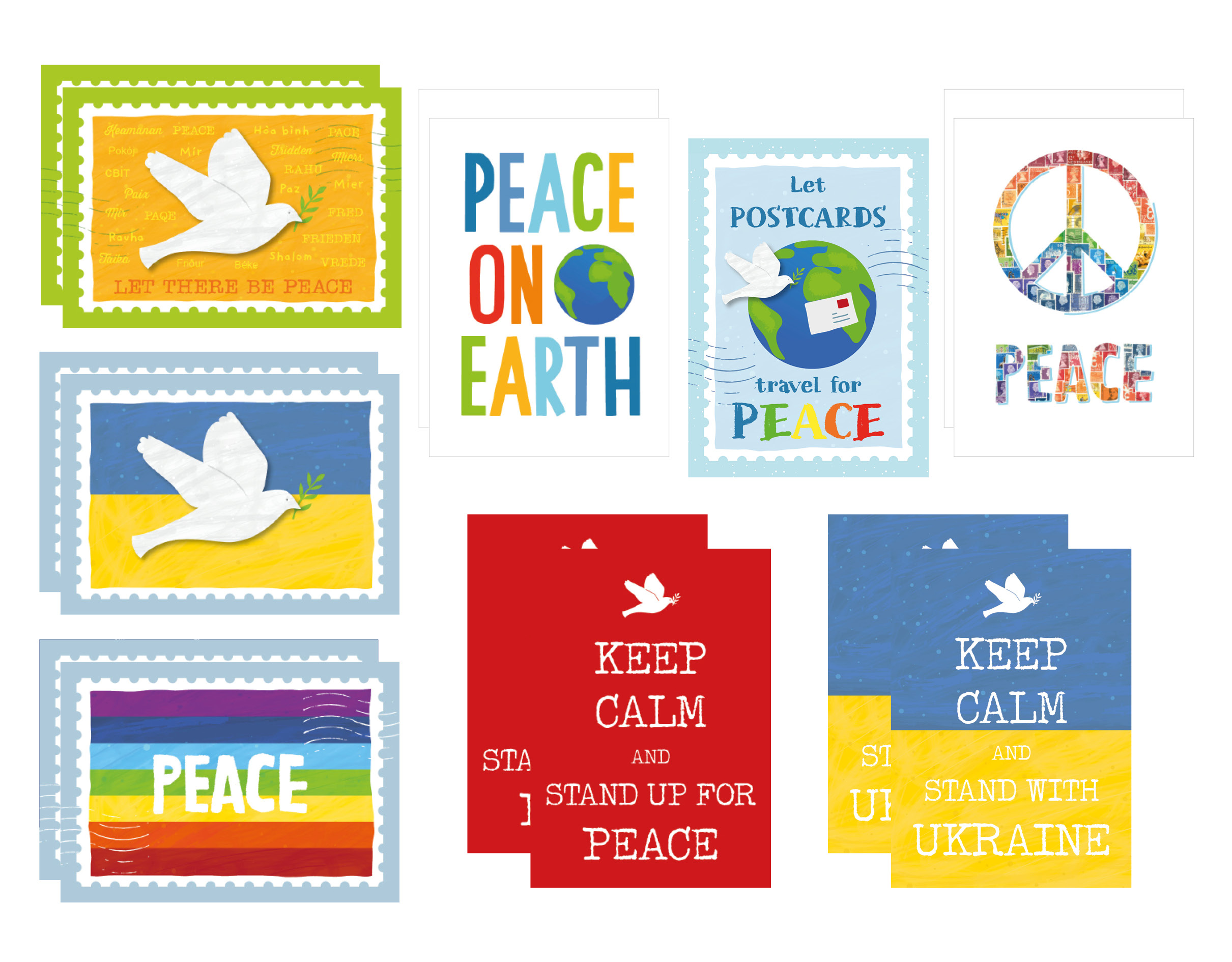 Send Postcards for Peace  - set of 15 cards