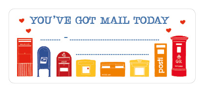 S* Sticker Postcard ID You've got Mail 65x26 5er