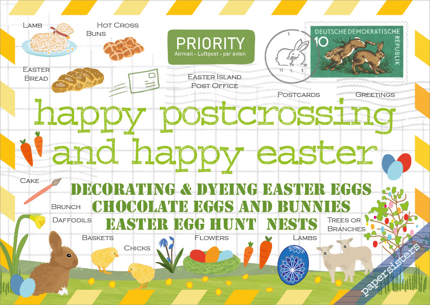 Happy Postcrossing - Happy Easter