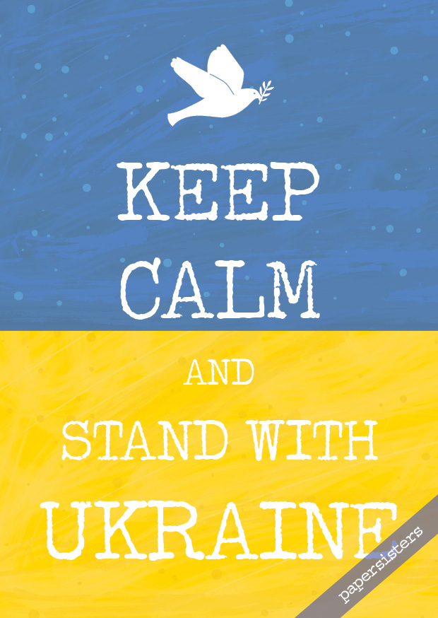 papersisters-Keep-calm-and-stand-with-Ukraine-standwithukraine-Peace-Frieden-Postkarte-Postcard Keep calm stand with Ukraine
