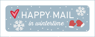 S* Sticker Priority Happy Mail in Winter 5er