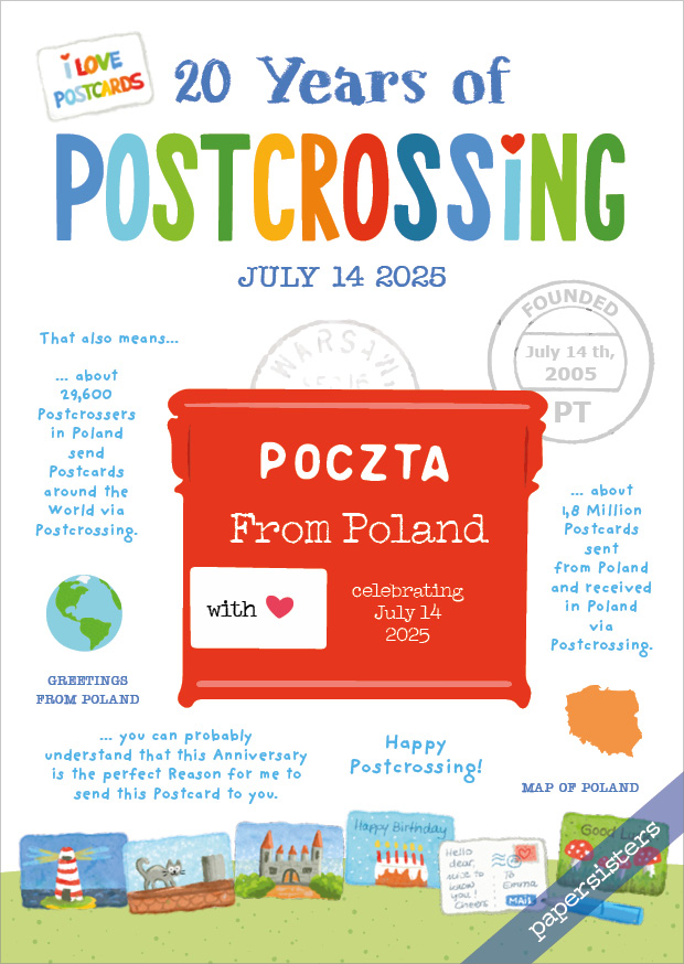 20 Years of Postcrossing PL