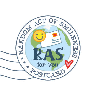 S* Sticker Postmark RAS 25mm rund 5er