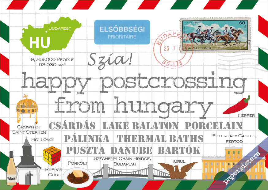 papersisters-Happy-Postcrossing-from-Hungary-HPC-HU-Postcard-Series