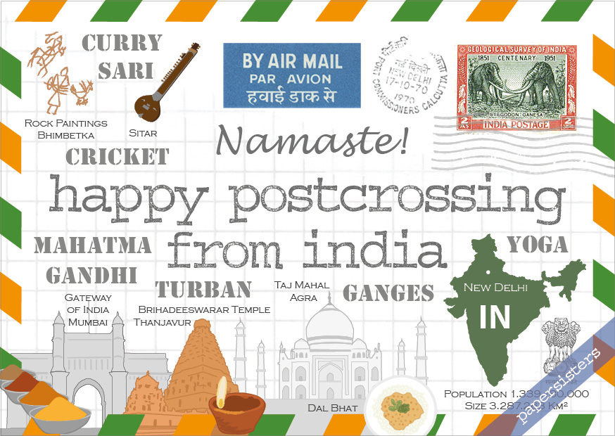 papersisters-postcard-Happy-Postcrossing-from-India-HPC-INtAS521MzdMcd5 Happy Postcrossing IN