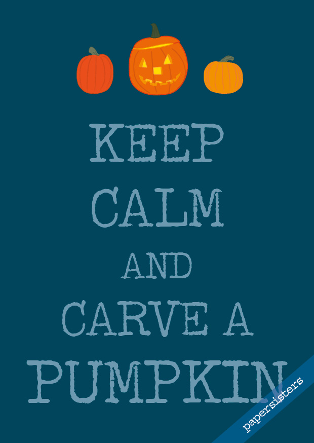 papersisters_Postkarte_postcard_keep_calm_pumpkin