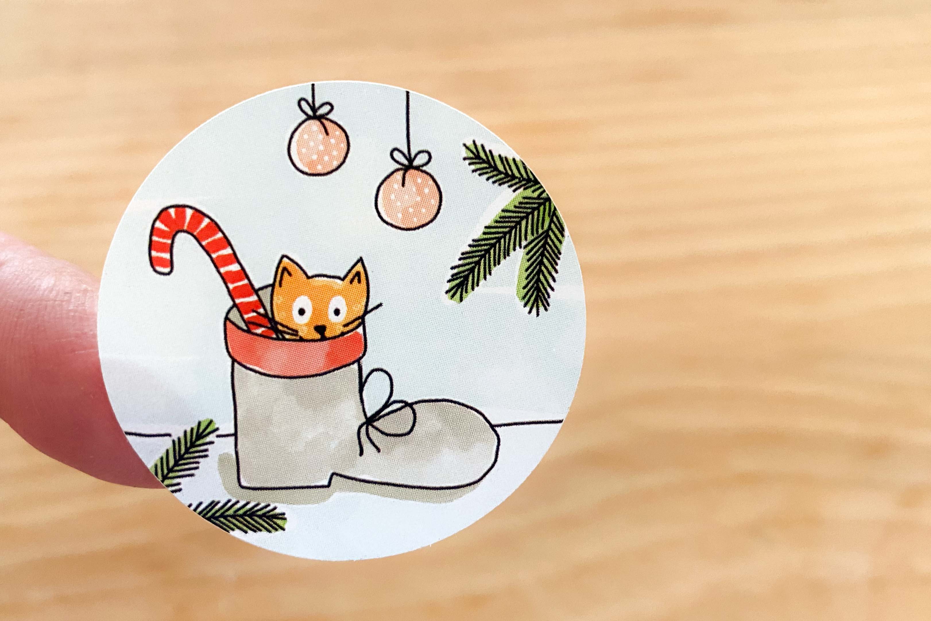 papersisters-Sweet-Cat-Sticker-Set Sweet Cat Sticker Set round