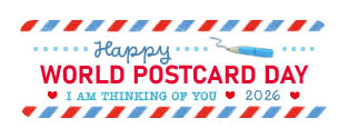 S* Sticker Happy World Postcard Day 2026 47x15 5er