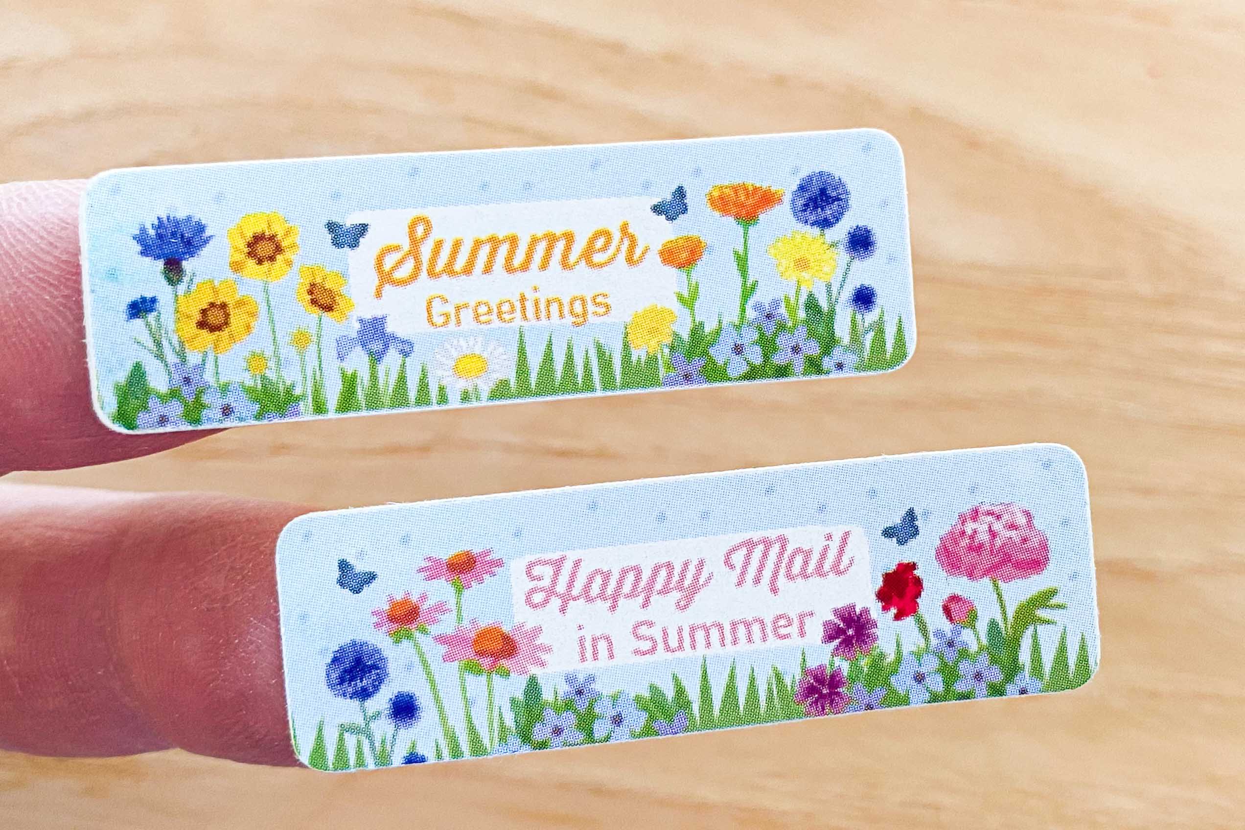 Lovely Summer Flower Mail Sticker Set 60 pieces