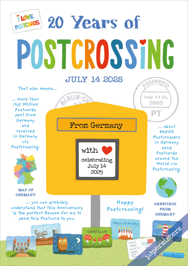 20 Years of Postcrossing DE