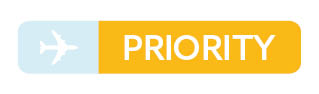 S* Sticker Priority gelb blau 48x10 5er