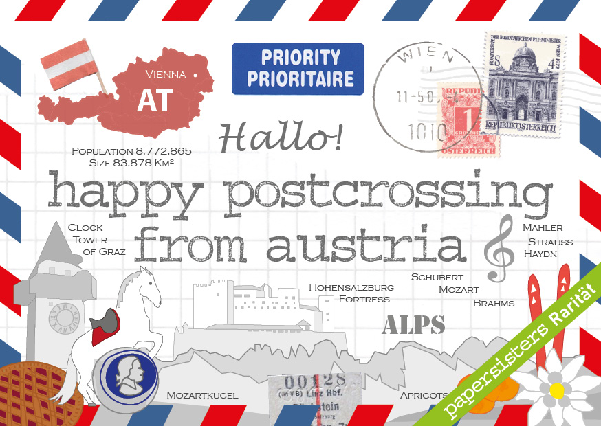 Happy Postcrossing AT * Rarity