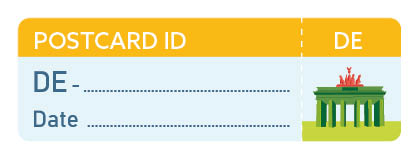 S* Sticker Postcard ID Ticket to... 65x21 5er