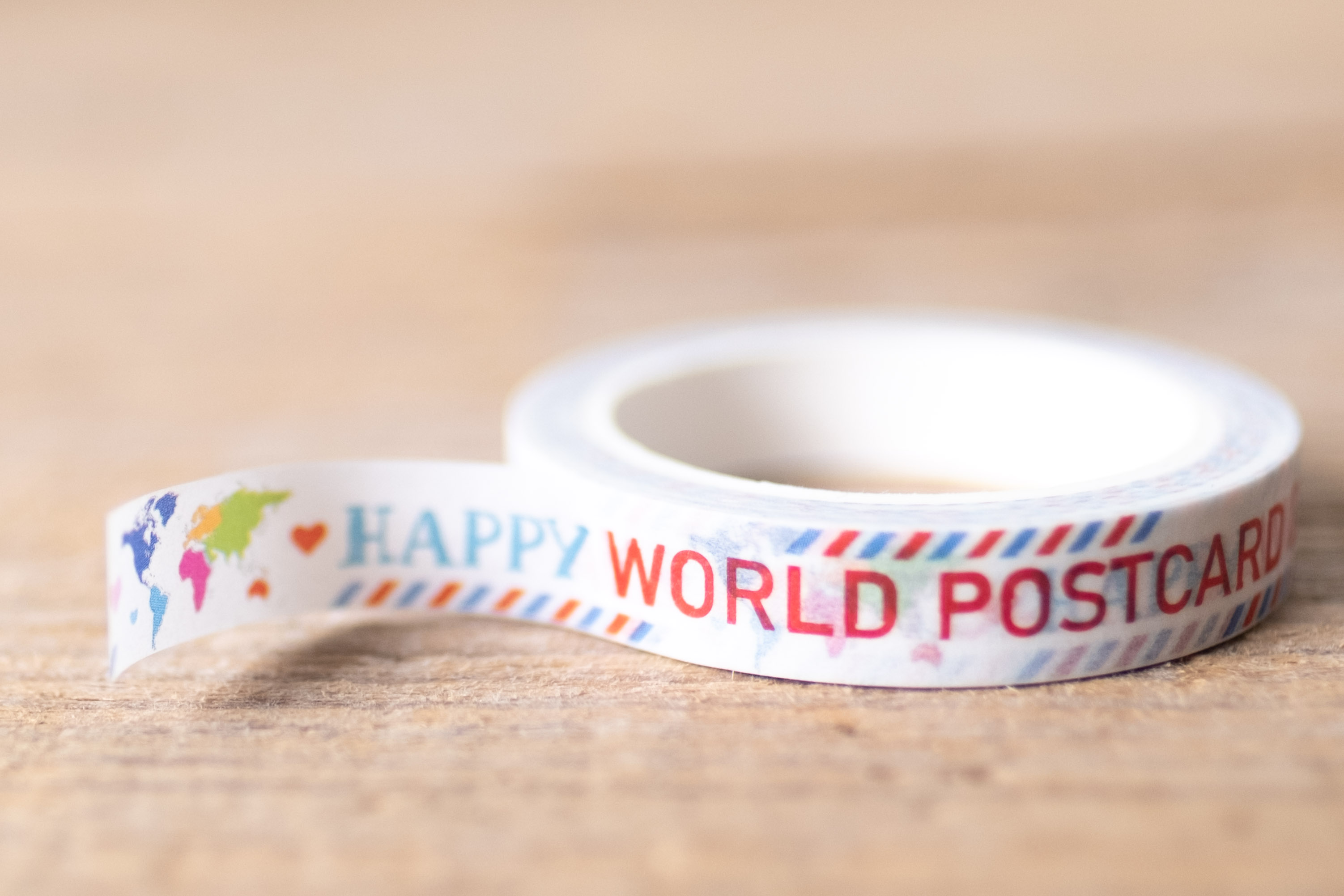 papersisters tape happy world postcard day line