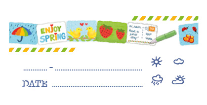 S* Sticker Spring Postcards ID 65x30 5er