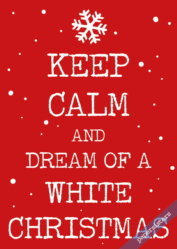 Keep calm White Christmas