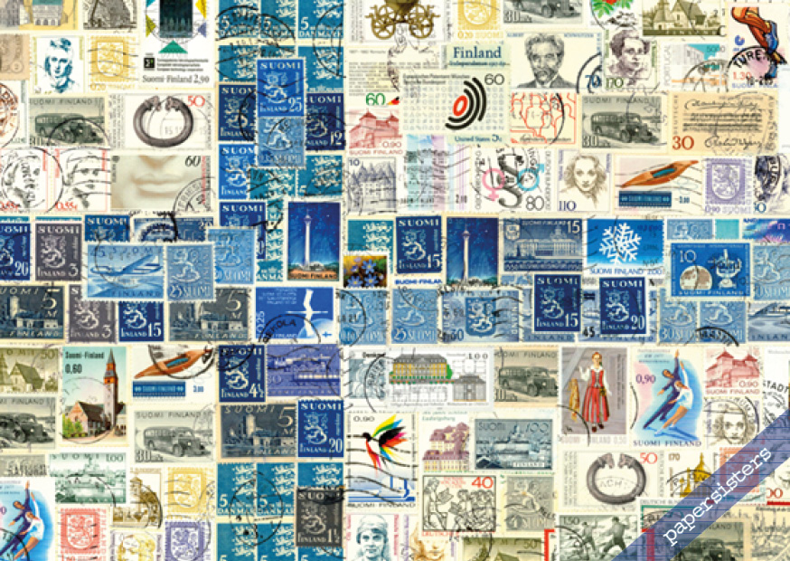 papersisters-Postcard-Finland-FI-Stamp-Flag