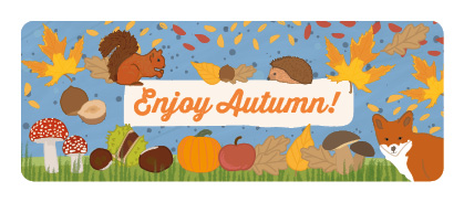 S* Sticker Enjoy Autumn 65x25 5er