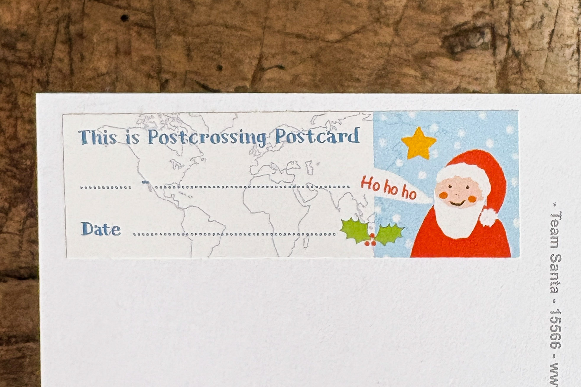 Ho Ho Ho Postcard ID Sticker Set 