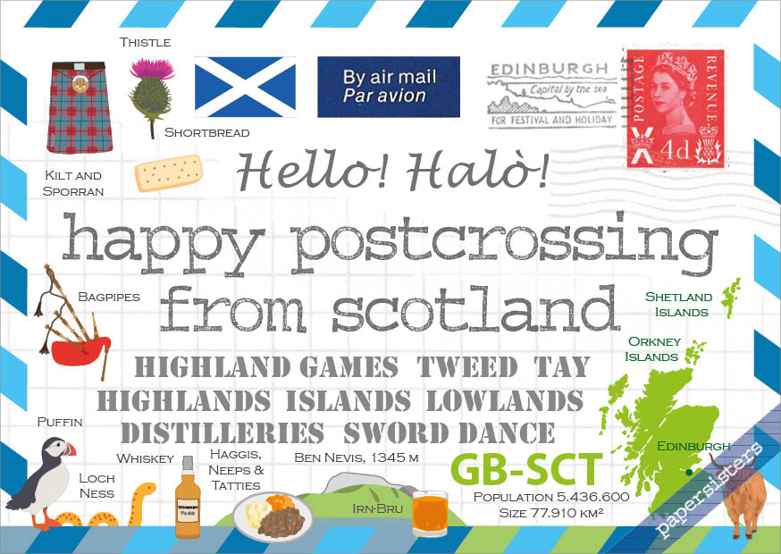 Happy Postcrossing Scotland